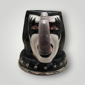 KISS Gene Simmons Character Mug Black Vintage 2003 The Demon Tongue Handle Retro